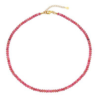 Collier en argent et Rhodonite