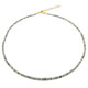 Collier en argent et Chrysobéryl œil-de-chat