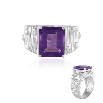 Bague en argent et Améthyste de Sibérie (de Melo)