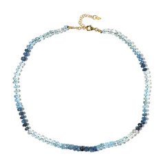 Collier en argent et Aigue-Marine Santa Maria (Adela Silber)