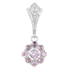 Pendentif en argent et Tourmaline cuprifère rose