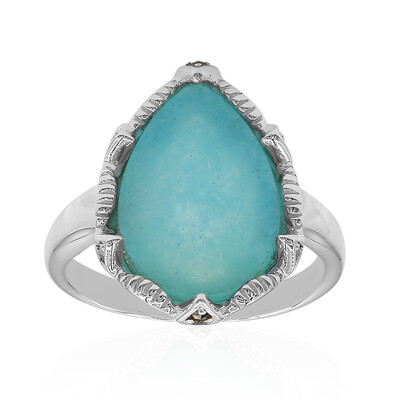 Bague en argent et Amazonite (Annette classic)