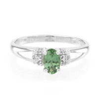 Bague en argent et Apatite de Russie