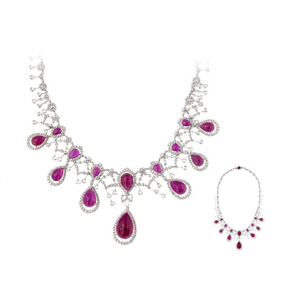 Collier en or et Rubis de Madagascar (de Melo)