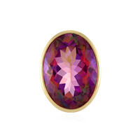 Pendentif en argent et Topaze mystique pourpre