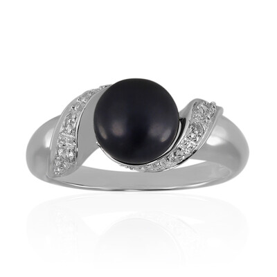 Bague en argent et Perle de culture d'eau douce