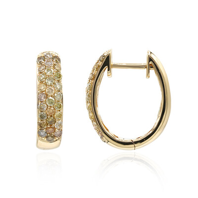 Boucles d'oreilles en or et Diamant fancy SI2 (CIRARI)