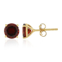 Boucles d'oreilles en argent et Grenat du Mozambique