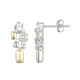 Boucles d'oreilles en argent et Topaze blanche (Adela Silber)