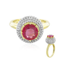 Bague en or et Saphir rose de Madagascar (de Melo)