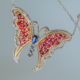 Collier en argent et Grenat Rhodolite (Dallas Prince Designs)