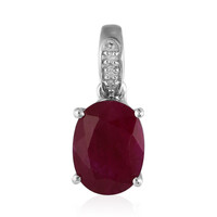 Pendentif en argent et Rubis du Kenya