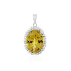 Pendentif en argent et Apatite dorée