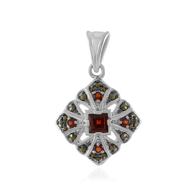 Pendentif en argent et Grenat du Mozambique