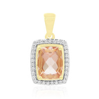 Pendentif en or et Fluorite rouge (Tenner Diniz)