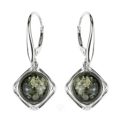 Boucles d'oreilles en argent et Ambre baltique