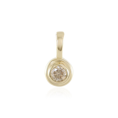 Pendentif en or et Diamant champagne I2