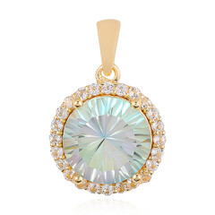 Pendentif en argent et Quartz lac de montagne