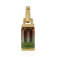 Pendentif en or et Tourmaline multicolore