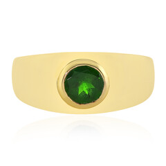 Bague en argent et Diopside de Russie