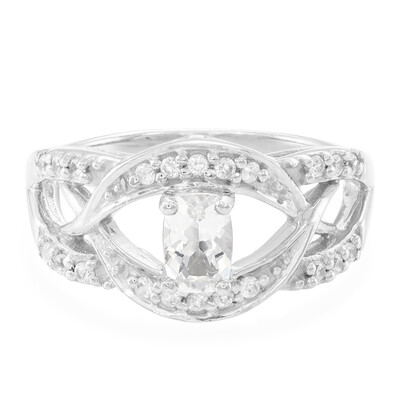 Bague en argent et Béryl de l'Himalaya