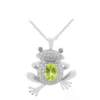 Collier en argent et Péridot de Birmanie