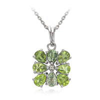 Collier en argent et Tourmaline Paraïba