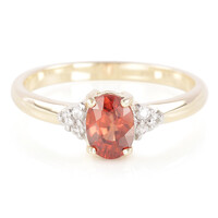 Bague en or et Zircon orange de Mashawa