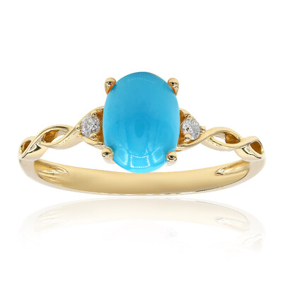 Bague en or et Turquoise arizona (CIRARI)