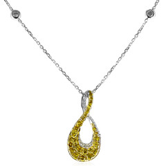 Collier en or et Diamant orange SI2 (CIRARI)