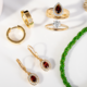 Bague en argent et Topaze blanche