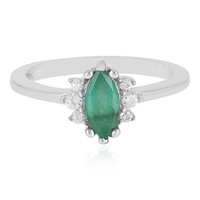 Bague en argent et Emeraude de Socoto