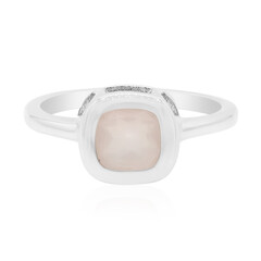 Bague en argent et Quartz rose