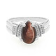Bague en argent et Œil-de-tigre rouge