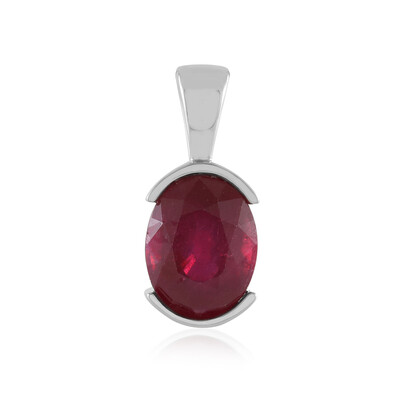 Pendentif en argent et Rubis de Madagascar