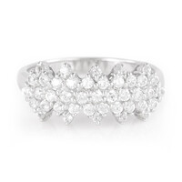 Bague en argent et Zircon