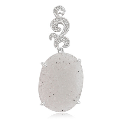 Pendentif en argent et Agate étincelante
