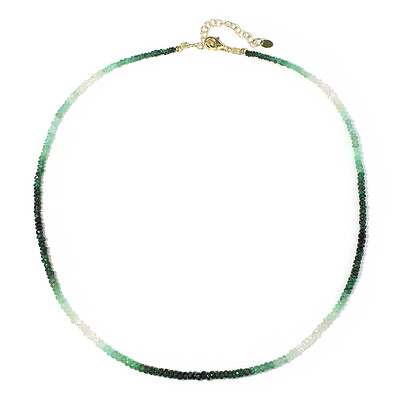 Collier en argent et Emeraude du Brésil