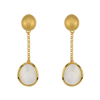 Boucles d'oreilles en argent et Nacre (dagen)
