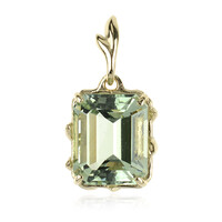 Pendentif en or et Améthyste verte