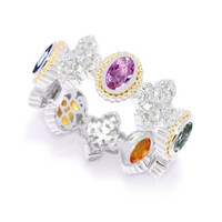 Bague en argent et Saphir (Dallas Prince Designs)
