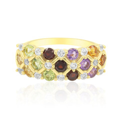 Bague en argent et Citrine