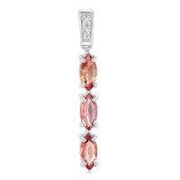 Pendentif en argent et Rubis rouge du soir