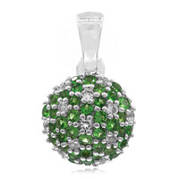 Pendentif en argent et Grenat Tsavorite
