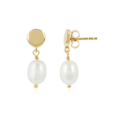 Boucles d'oreilles en argent et Perle de culture d'eau douce
