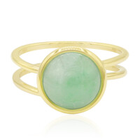Bague en or et Jadéite Verte