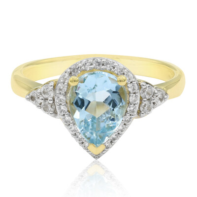 Bague en or et Aigue-marine de Medina