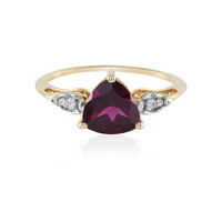 Bague en or et Grenat magenta