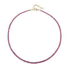 Collier en argent et Rubis du Mozambique