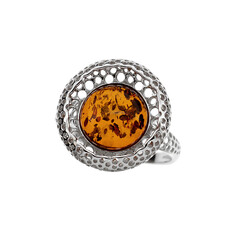 Bague en argent et Ambre baltique